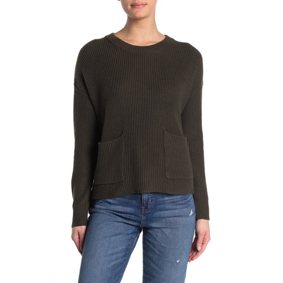 Madewell Sweaters - Madewell Green Patch Pullover Sweater